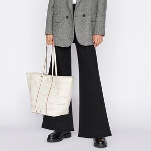 Frame Jet Set Wide Leg Pant in Sheer Noir Size 2 or 30 to 34